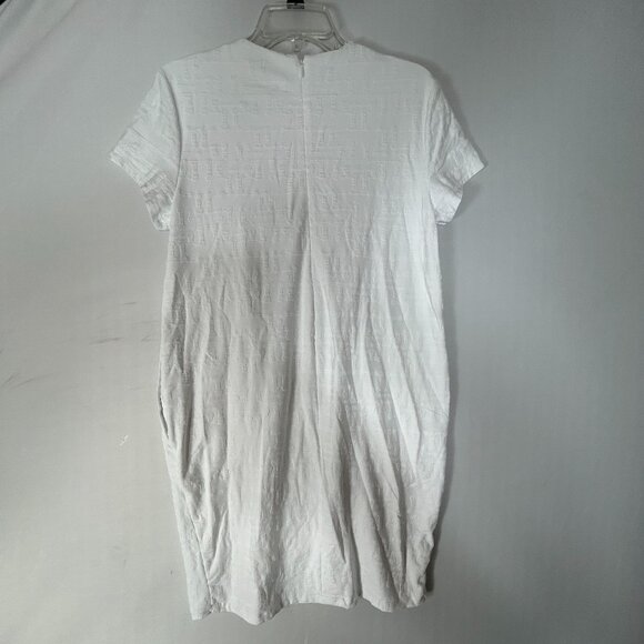 J McLaughlin ladies dress White Catalina Cloth large textured knit capsule day - Picture 3 of 10